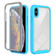 iPhone X / XS Starry Sky Solid Color Series Shockproof PC + TPU Case with PET Film - Sky Blue