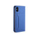 iPhone X / XS Strong Magnetism Shockproof Horizontal Flip Liquid Feel Leather Case with Holder & Card Slots & Wallet - Blue
