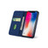 iPhone X / XS Strong Magnetism Shockproof Horizontal Flip Liquid Feel Leather Case with Holder & Card Slots & Wallet - Blue