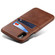 iPhone X / XS Suteni Calf Texture Protective Case with Card Slots - Coffee