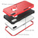 iPhone X / XS TPU + PC Shockproof Protective Case - Red + Black