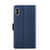 iPhone X / XS Ultra-thin Voltage Side Buckle PU + TPU Horizontal Flip Leather Case with Holder & Card Slot - Blue