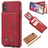 iPhone X / XS Vertical Flip Shockproof Leather Protective Case with Short Rope, Support Card Slots & Bracket & Photo Holder & Wallet Function - Red