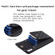 iPhone X / XS Vertical Metal Buckle Wallet Rhombic Leather Phone Case - Black