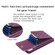 iPhone X / XS Vertical Metal Buckle Wallet Rhombic Leather Phone Case - Dark Purple