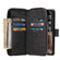 iPhone X / XS Zipper Wallet Bag Horizontal Flip PU Leather Case with Holder & 9 Card Slots & Wallet & Lanyard & Photo Frame - Black