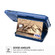iPhone X / XS Zipper Wallet Card Bag PU Back Case - Blue