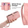 iPhone X / XS Zipper Wallet Detachable MagSafe Leather Phone Case - Pink