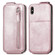 iPhone X / XS Zipper Wallet Vertical Flip Leather Phone Case - Pink