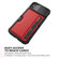 iPhone X / XS ZM02 Card Slot Holder Phone Case - Red