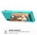 iPhone X / XS ZM06 Card Bag TPU + Leather Phone Case - Cyan