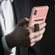 iPhone X / XS ZM06 Card Bag TPU + Leather Phone Case - Pink