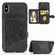 iPhone X/XS Mandala Embossed Magnetic Cloth PU + TPU + PC Case with Holder & Card Slots & Wallet & Photo Frame & Strap - Black