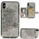 iPhone X/XS Mandala Embossed Magnetic Cloth PU + TPU + PC Case with Holder & Card Slots & Wallet & Photo Frame & Strap - Gray