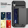 iPhone X/XS PC+TPU Shockproof Heavy Duty Armor Protective Case with Slide Multi-Card Slot - Black