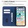 iPhone XS / X 2 in 1 Detachable Magnetic Horizontal Flip Genuine Leather Case with Holder & Card Slots & Wallet - Blue