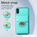 iPhone XS / X Card Slot Leather Phone Case - Mint Green