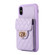 iPhone XS / X Card Slot Leather Phone Case - Purple