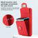iPhone XS / X Card Slot Leather Phone Case - Red