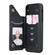 iPhone XS / X Cat Tree Embossing Pattern Shockproof Protective Case with Card Slots & Photo Frame & Holder - Black