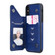 iPhone XS / X Cat Tree Embossing Pattern Shockproof Protective Case with Card Slots & Photo Frame & Holder - Blue