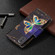 iPhone XS / X Colored Drawing Pattern Zipper Horizontal Flip Leather Case with Holder & Card Slots & Wallet - Big Butterfly