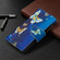 iPhone XS / X Colored Drawing Pattern Zipper Horizontal Flip Leather Case with Holder & Card Slots & Wallet - Gold Butterfly