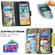 iPhone XS / X Colored Drawing Pattern Zipper Horizontal Flip Leather Case with Holder & Card Slots & Wallet - Tree