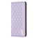 iPhone XS / X Diamond Lattice Magnetic Leather Flip Phone Case - Purple