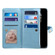 iPhone XS / X ESEBLE Star Series Lanyard Zipper Wallet RFID Leather Case - Blue