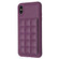 iPhone XS / X Grid Card Slot Holder Phone Case - Dark Purple