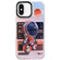 iPhone XS / X Mechanical Astronaut Pattern TPU Phone Case - Orange