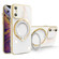 iPhone XS / X Multifunction Electroplating MagSafe Holder Phone Case - White