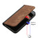 iPhone XS / X Side Buckle Double Fold Hand Strap Leather Phone Case - Brown