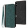 iPhone XS / X Side Buckle Double Fold Hand Strap Leather Phone Case - Dark Green