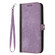 iPhone XS / X Side Buckle Double Fold Hand Strap Leather Phone Case - Purple