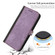 iPhone XS / X Side Buckle Double Fold Hand Strap Leather Phone Case - Purple