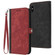 iPhone XS / X Side Buckle Double Fold Hand Strap Leather Phone Case - Red