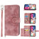 iPhone XS / X Skin-feel Flowers Embossed Wallet Leather Phone Case - Pink