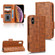 iPhone XS / X Symmetrical Triangle Leather Phone Case - Brown