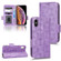 iPhone XS / X Symmetrical Triangle Leather Phone Case - Purple