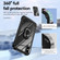 iPhone XS / X TPU + PC Lens Protection Phone Case with Ring Holder - Black