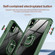 iPhone XS / X TPU + PC Lens Protection Phone Case with Ring Holder - Green