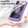 iPhone XS / X TPU + PC Lens Protection Phone Case with Ring Holder - Purple