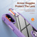 iPhone XS / X TPU + PC Lens Protection Phone Case with Ring Holder - Purple
