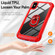 iPhone XS / X TPU + PC Lens Protection Phone Case with Ring Holder - Red