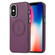 iPhone XS /X Side Leather Magsafe Phone Case - Dark Purple