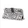 iPhone XS Leopard Pattern Horizontal Flip Leather Case with Holder & Card Slots - White