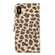 iPhone XS Leopard Pattern Horizontal Flip Leather Case with Holder & Card Slots - Yellow