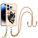 iPhone 15 Pro Max Electroplating Dual-side IMD Phone Case with Lanyard - Lucky Dog